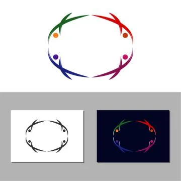 Community vector design template illustration Stock Illustration