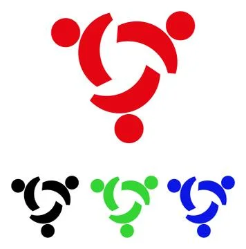Community Vector Icon Stock Illustration