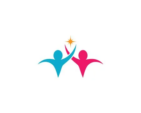 Community vector icon illustration design Stock Illustration