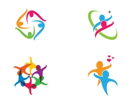 Community vector icon illustration design Stock Illustration