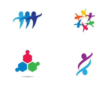 Community vector icon illustration design Illustrazione stock
