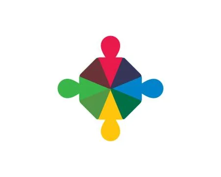 Community vector icon illustration design Stock Illustration