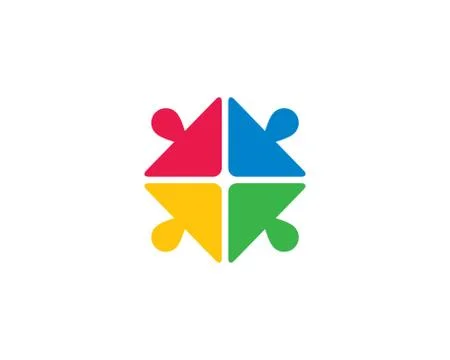 Community vector icon illustration design Stock Illustration
