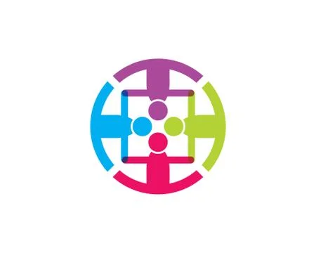 Community vector icon illustration design Stock Illustration
