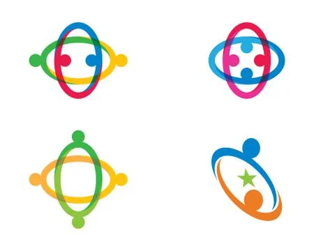 Community vector icon illustration design Stock Illustration