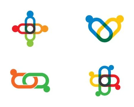 Community vector icon illustration design Stock Illustration
