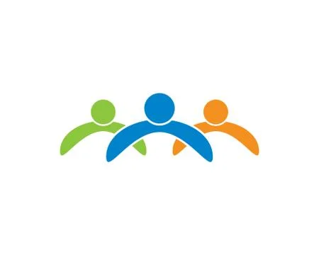 Community vector icon illustration design Stock Illustration