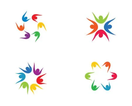Community vector icon illustration design Stock Illustration
