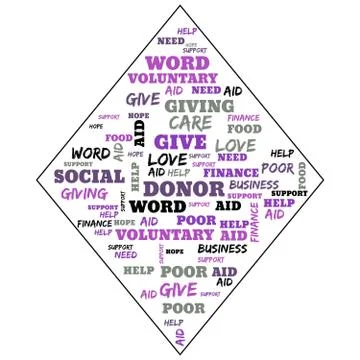 Community word cloud, social concept background Stock Illustration
