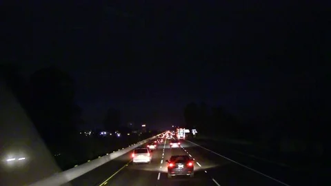 Commute to  and from work in the dark Video stock 77353889