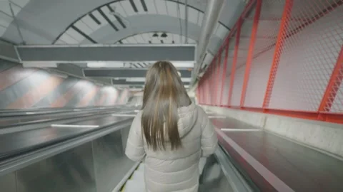 Commute Through Modern Subway Station Stock Footage 335588549