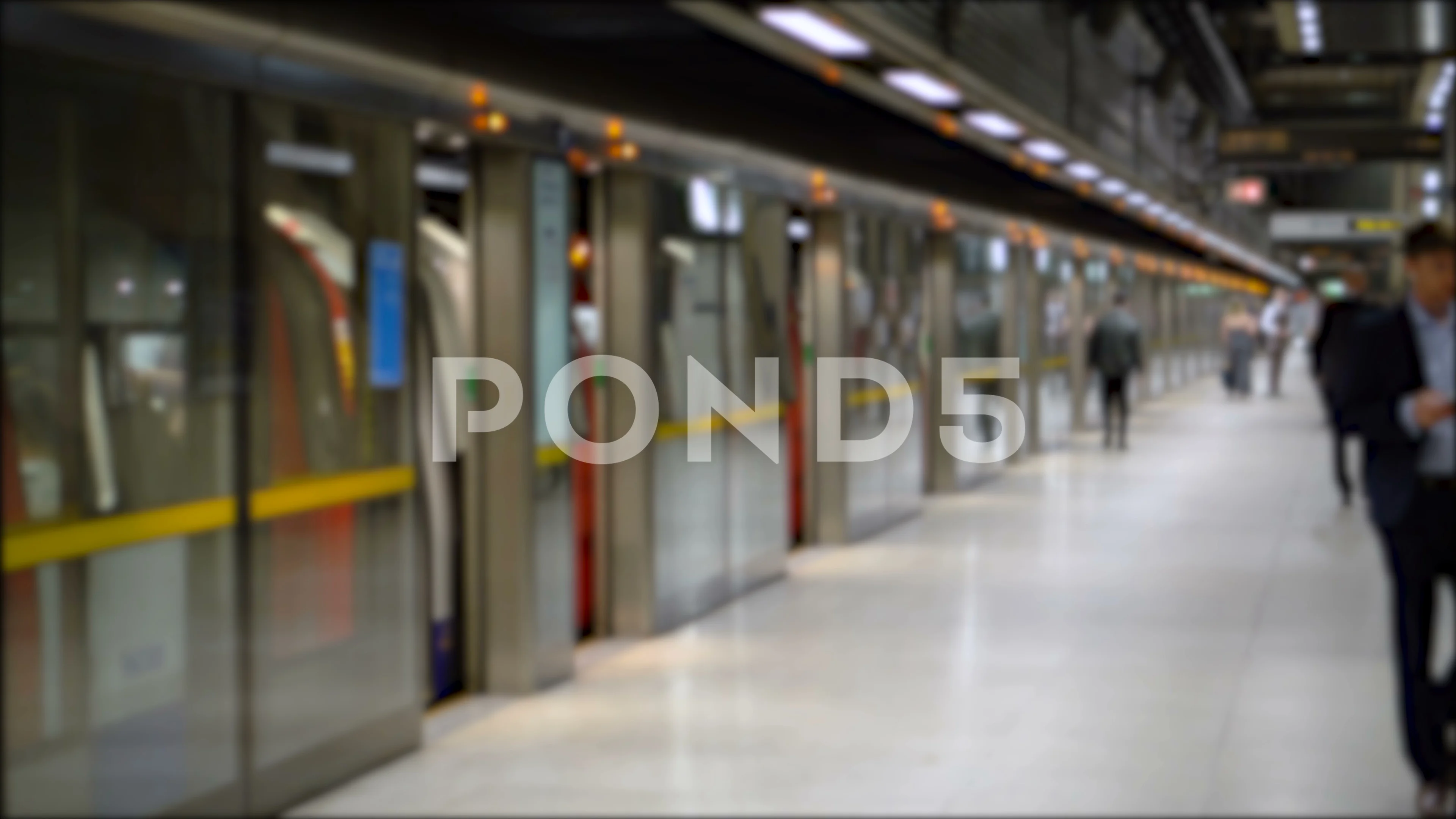 Commuter Crowd Of People In Underground Stock Video Pond5