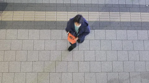Commuter Crowd Walking at night Stock Footage 245279277