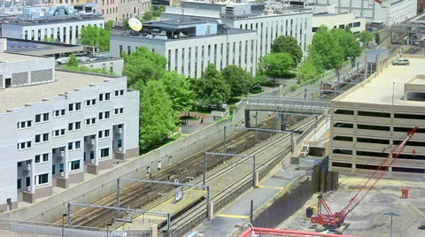 Commuter Rail MBTA Video stock 39054594