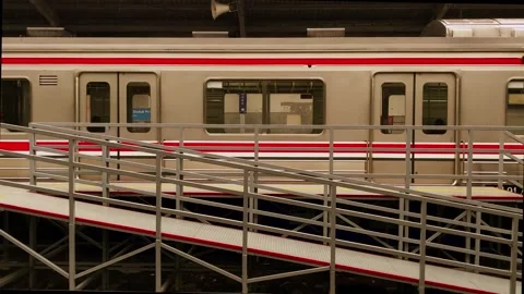 Commuter Rail Sets Off On The Road. Stock Footage 273992284