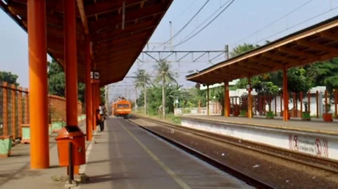 Commuter Train Stock Footage 7750096