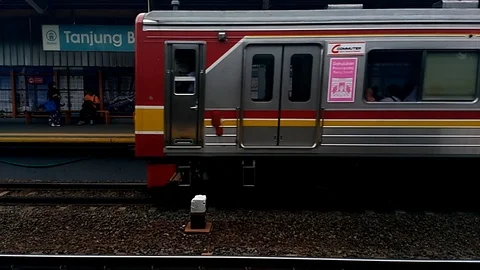 Commuter Train Video stock 98811766