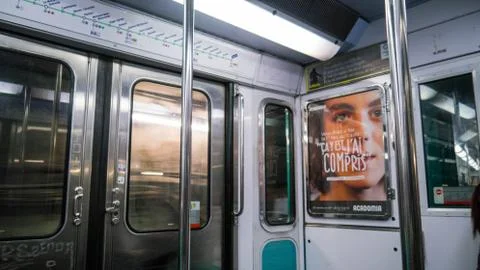Commuter Train in Paris Stock Photos