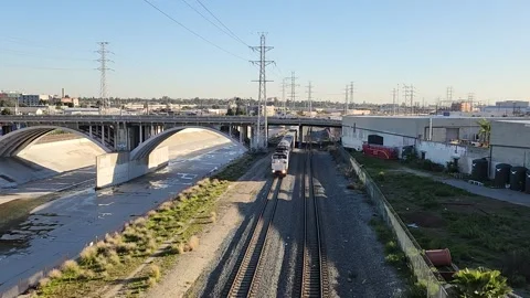 Commuter Train Passenger Commuting American Railroad Railway Regional City USA Stock-Footage 231502337