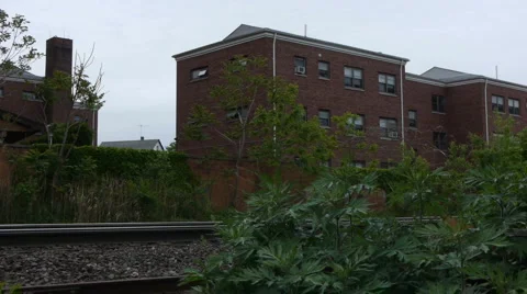 Commuter train passing Video stock 5162984