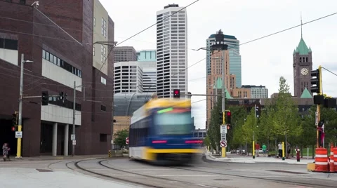 Commuter Train Traffic Stock Footage 68769847