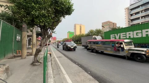 Commuter Transit Operations EDSA 4K 60fps Video stock 338350082