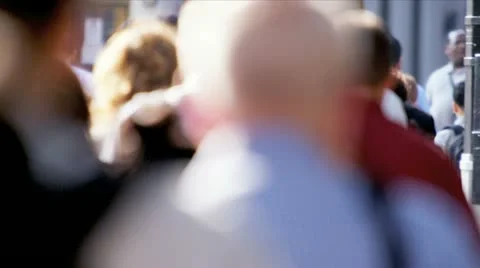 Commuters Ending Their Working Day Stock Footage