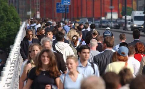 Commuters Had To Endure Hellish Conditions As They Made Their Way Home During Th Stock Photos