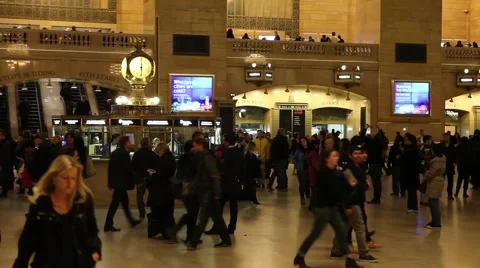 Commuters Main Concourse Grand Central Terminal Stock Footage 68703737