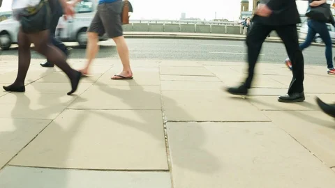 Commuters at rush hour Video stock 104264502