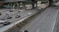 Commuters Work to Home Traffic Jam Freeway, Downtown Los Angeles, LA, Highway HD Footage