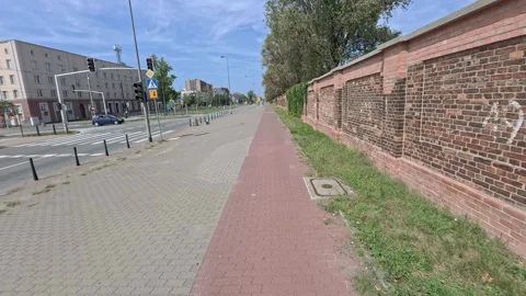Commuting on a bike in Warsaw. Stock Footage 300503221