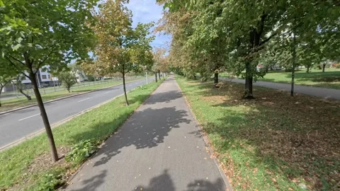Commuting on a bike in Warsaw. Stock Footage 300503592