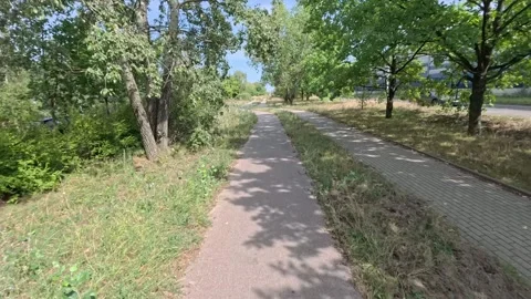 Commuting on a bike in Warsaw. Stock Footage 301474945