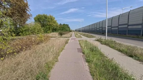 Commuting on a bike in Warsaw. Stock Footage 301475053