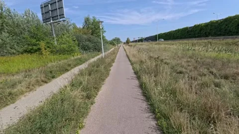 Commuting on a bike in Warsaw. Stock Footage 301475441