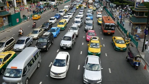 Commuting in capital city Stock Footage 104896186