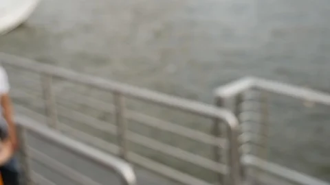 Commuting through the river in Bangkok Video stock 107977889