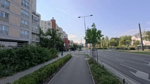 Commuting to work in Warsaw Stock Footage 296754264
