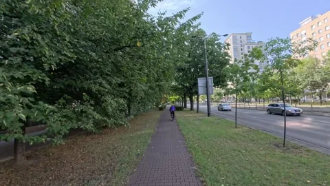Commuting to work in Warsaw Stock Footage 296754845