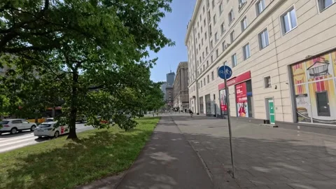 Commuting to work in Warsaw Stock Footage 296755843