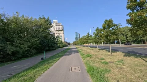 Commuting to work in Warsaw Stock Footage 296755969