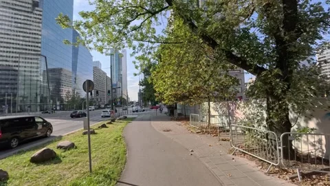Commuting to work in Warsaw Stock Footage 296804591