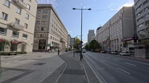 Commuting to work in Warsaw Stock Footage 296805052