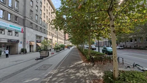 Commuting to work in Warsaw Stock Footage 296805133