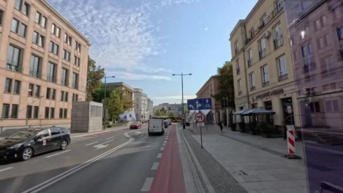Commuting to work in Warsaw Stock Footage 296805364