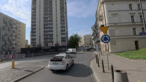 Commuting to work in Warsaw Stock Footage 296805435