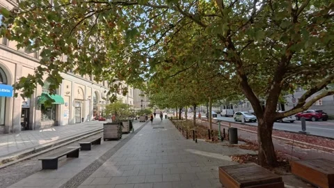 Commuting to work in Warsaw Stock Footage 296805439