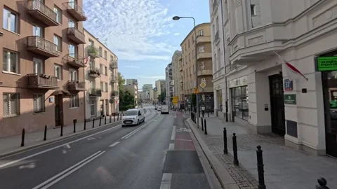 Commuting to work in Warsaw Stock Footage 296805917
