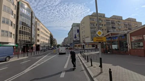 Commuting to work in Warsaw Stock Footage 296805989